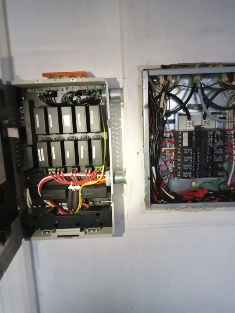 Electrical panel upgrade completed for Security Camera Wiring in San Mateo